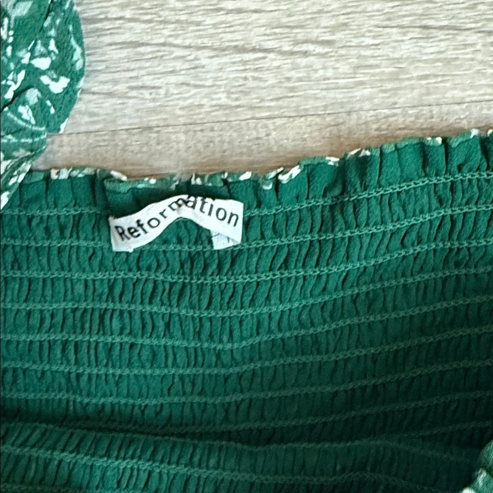 REFORMATION  Pinto Smocked Top 2X